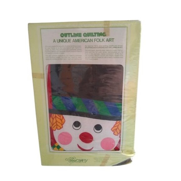 BEECRAFTY OUTLINE Quilting Kit Snowman Stocking Style No 1102 9"x16" Vintage - Picture 2 of 2